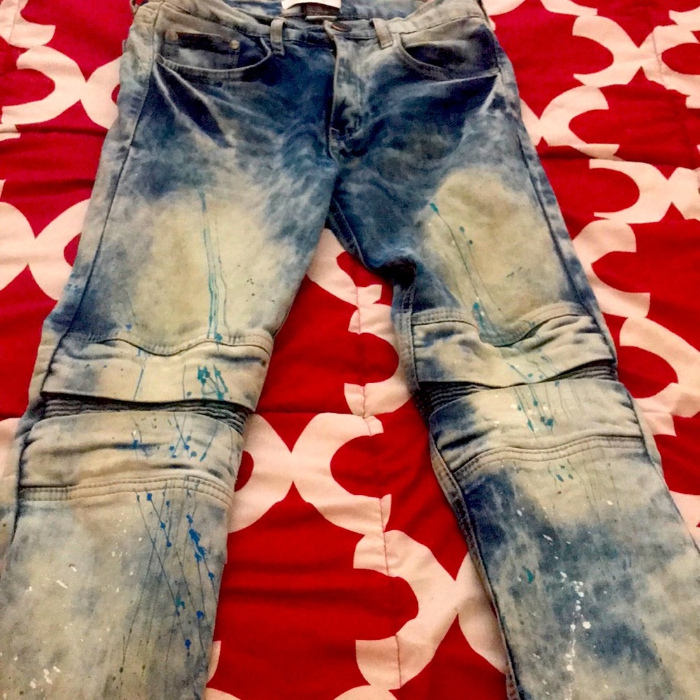 Blue jeans just bought only worned once